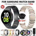 Für Samsung Galaxy Watch 6 5 4 40/44mm 5 Pro 45mm 4 6 Classic Edelstahl Armband