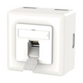 Netzwerkdose Cat6A RJ45 Ethernet Dose LAN Geschirmt aufputz Unterputz
