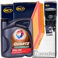 FILTERSET INSPEKTIONSKIT+TOTAL 5W30 ÖL passend für FORD FIESTA V FUSION 1.3+1.6
