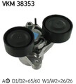 Keilriemenspanner VKM 38353 SKF für BMW 3 3 Touring 3 Coupe 3 Cabriolet 5 7 X1