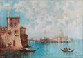 Arthur J. Meadows (1842-1907) 'Eine venezianische Ansicht' 19. Jh. feines antikes Ölgemälde