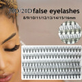 100Cluster Makeup Einzeln Wimpern Pfropfen Falsche Natürlich Weich  /