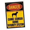 Cane Corso Italiano Dog Schild Danger Security System Türschild Hundeschild Warn