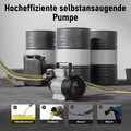 550W 230V Selbstansaugend Dieselpumpe Heizölpumpe Kraftstoffpumpe 60L/Min