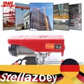 Elektrische Seilwinde Seilzug Motorwinde Flaschenzug Kran Winde 1000 Kg 220V DHL