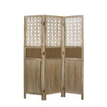 Paravent Raumteiler Trennwand Holz Sichtschutz Spanische Wand 3 tlg Homestyle4u