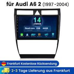 2+64G Android 14  Autoradio WIFI 4G Für Audi A6 S6 Avant RS6 GPS Navi USB DAB