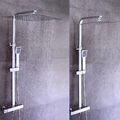 Duschsystem mit Thermostat Duscharmatur Regendusche Duschset Handbrause 30cm