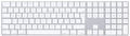 Apple Magic Keyboard Tastatur mit Ziffernblock - Deutsch - Silber / Weiß |PG1...