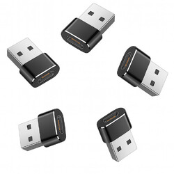 USB A auf USB C Adapter OTG Verbindungsstecker Ladeadapter Konverter Buchse✅Top-Preis-Leistung ✅5-Set✅3-Set✅Garantie✅DE-Händler✅