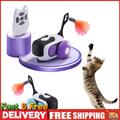 Elektrisches Katzenspielzeug für Indoor Katze USB Wiederaufladbar Smart Katzenauto Spielzeug mit 2 Modi