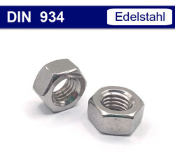 Sechskantmuttern M2 - M30 Mutter - verzinkt Edelstahl V2A A2 Messing - DIN 934