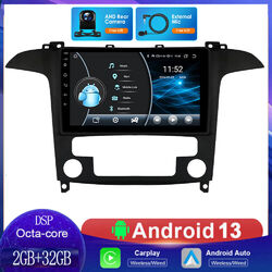DSP Autoradio Für Ford S-Max 2006-2015 Android 13 GPS Navi DSP CarPlay AUX 32GB