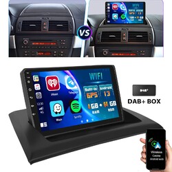 DAB+ 4+64G Android 14 GPS Navi Autoradio Für BMW X3 E83 2006-2010 BT RDS Carplay