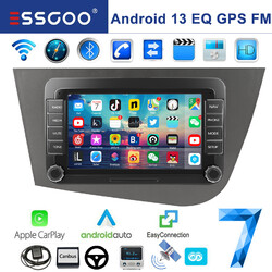 32GB Für Seat Leon 1P1 2005-11 7" Android 13 Carplay Autoradio GPS Navi WIFI RDS