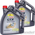 2x 5 LITER CASTROL GTX 10W-40 A3/B4 MOTORÖL passend für VW 501 01/505 00