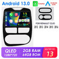 10.1"Android 13 2+64G Carplay Autoradio Für Renault Clio 4 2012-16 GPS Navi DAB+