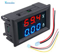 DC 100V 10A 50A Voltmeter Ammeter Blue+Red LED Dual Digital Volt Amp Meter Gauge