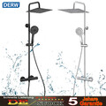 Regendusche Duschsystem mit Thermostat Duscharmatur Duschset Duschsäule Dusche