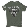 T-Shirt Angler Motiv Durst und Dicke Fische S bis 8XL angeln fische petri heil 