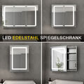 LED Spiegelschrank Badezimmerspiegel Badschrank mit LED-Beleuchtung Hochglanz