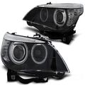 Xenon CCFL Angel Eyes Scheinwerfer für BMW 5er E60/E61 05-07 schwarz