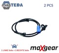 20-0428 ABS SENSOR DREHZAHLFÜHLER HINTEN MAXGEAR 2PCS FÜR PEUGEOT 208 I,2008 I