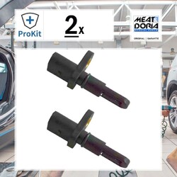 2x ORIGINAL® Meat - Doria Sensor, Ansauglufttemperatur für VW Golf IV Golf V