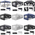 OUTVITA Pavillon 3x6 Meter Faltpavillon Gartenzelt Markise Festzelt Komplettset