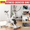 Heimtrainer LCD Indoor Cycling Fitness Bike Fahrrad Trimmrad Hometrainer Weiß