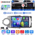 DAB+ 2+32G Android 15 Autoradio Carplay GPS BT RDS Für Toyota Yaris 2011-18 KAM+