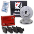 Zimmermann Bremsscheiben 328mm + Beläge vorne passend für BMW X3 F25 20 X4 F26