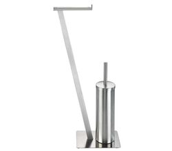 Stand WC Garnitur RIVALTA Wenko Toiletten Bürsten Papier Ersatz Rollen Halter