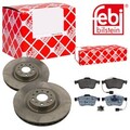 FEBI BILSTEIN Bremsscheiben belüftet vorne + Bremsbeläge für Fiat Doblo 263 