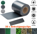 PVC Sichtschutz Streifen Zaunblende Folie Doppelstabmatten Zaun Rolle 35m x 19cm