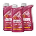 3x 1L Mannol Legend Formula C5 Motoröl 0W-20 ACEA C5 MB 229.71 GM Dexos1 Gen2