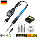 Profi Lötkolben Set Lötset Feinlötkolben Regelbar Soldering Iron Kit 80W 220V DE