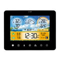 RCC Wetterstation Farb-LCD-Display Innen/Außen Thermometer-Hygrometer mit Wecker