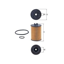 1x Ölfilter MAHLE OX 382D passend für MERCEDES-BENZ