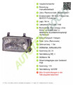 Hauptscheinwerfer H4 Ohne Stellmotor für VW Transporter T4 1990-1997 Depo