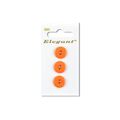 Sirdar Elegant Rund Basic Einfach Orange Knopf 16 mm 3er-Pack 385