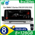 8+128GB  Autoradio 8Kern GPS Navi CarPlay Android auto Für BMW 3er E90 E91 E92