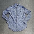 POLO RALPH LAUREN Damen Hemd Shirt Gr. 20 Slim Fit Logo Stretch 3311 Blau Weiß