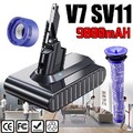 Für Dyson V7 9000mAH 21.6V Akku Fluffy SV11 Animal Trigger Absolute HEPA SONY GZ