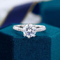 2,60Kt Rund Diamant Solitär Ring Hochzeit Verlobungsring Weißgold-Finish Ehering