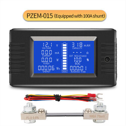 LCD-Panel AC DC Digital Power Watt Meter Monitor Spannung Voltmeter Amperemeter