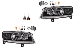 Scheinwerfer Set passend für Audi A6 4F 10/08-03/11 H7 H15 Nebel Leuc. & H15