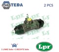 4551 RADBREMSZYLINDER TROMMELBREMSE HINTEN LPR 2PCS FÜR VW TRANSPORTER IV