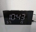 Digitaler Radiowecker, intelligent, FM-Radio, Temperaturmesser, Alarm, USB