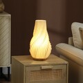 HOMCOM Tischlampe, Smart Dimmbar LED Tischleuchte mit App/Sprachsteuerung, Weiß